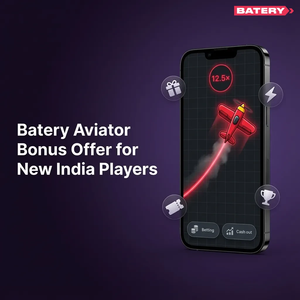 Batery Aviator India welcome bonus: 500% up to ₹1,50,000 + 430 free spins for new players