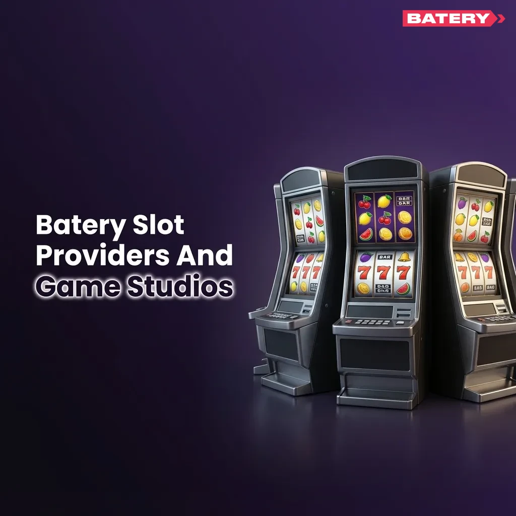 Grid of Batery slot provider logos with game counts, featuring Pragmatic Play, NetEnt, Play’n GO, and others.