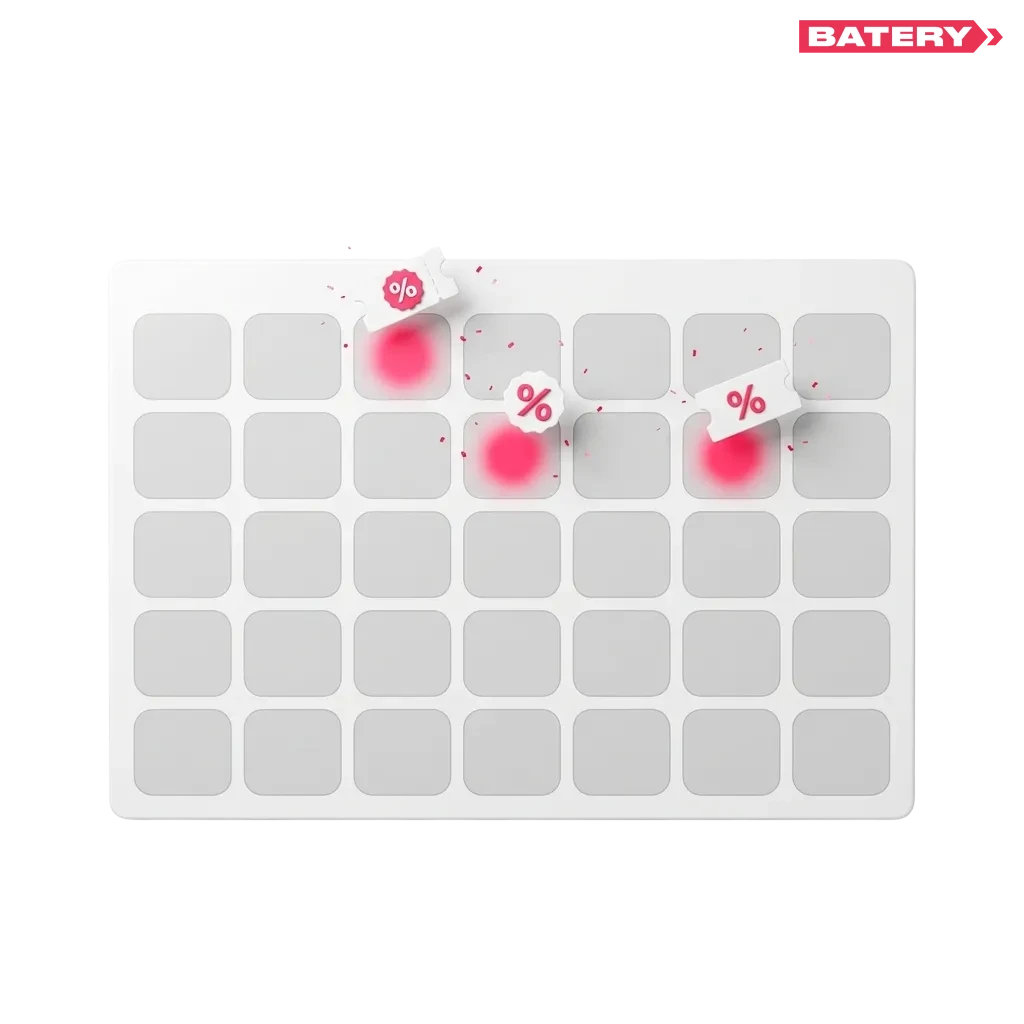 Batery India promo: “Use Batery promo code” with 500% bonus up to ₹1,50,000 and 430 free spins highlighted