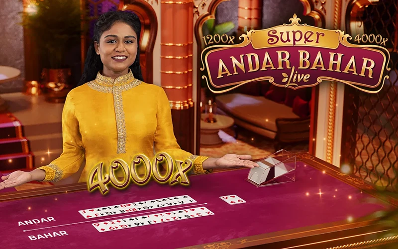 Test your intuition in the Andar Bahar Live game from Batery Casino.
